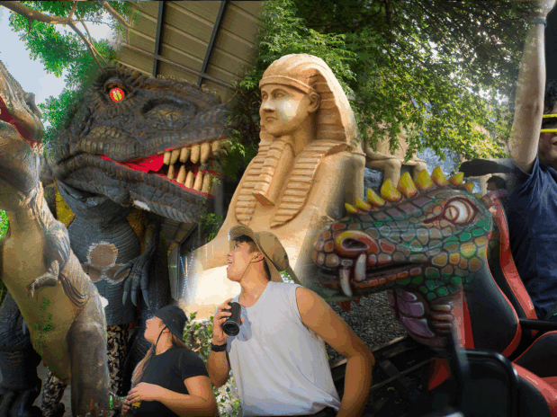 Dino Trail with World of Fun, Dino Garden, Happy Ride Train , 7D Extreme Cinema